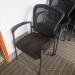Black Mesh Back Stacking Guest Chair w/ Lumbar Support